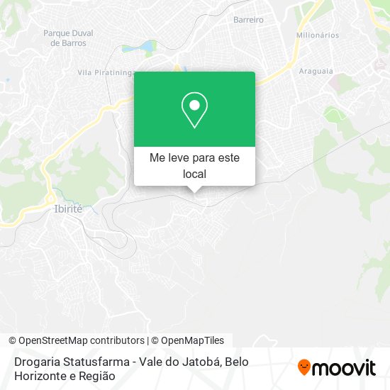 Drogaria Statusfarma - Vale do Jatobá mapa