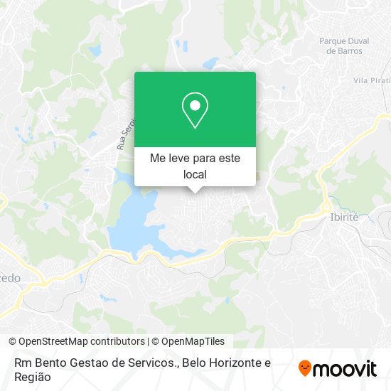 Rm Bento Gestao de Servicos. mapa