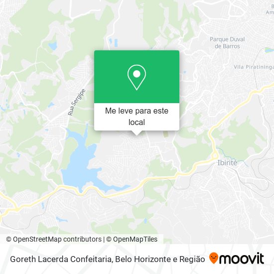 Goreth Lacerda Confeitaria mapa