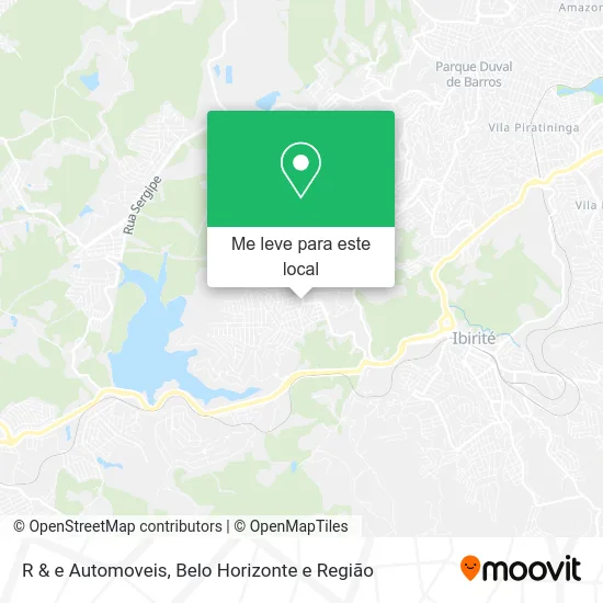 R & e Automoveis mapa