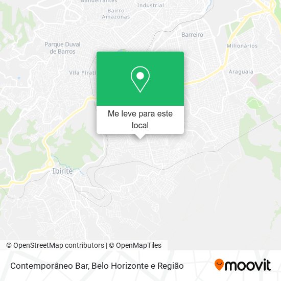 Contemporâneo Bar mapa