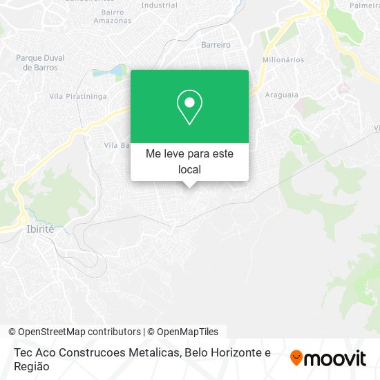 Tec Aco Construcoes Metalicas mapa