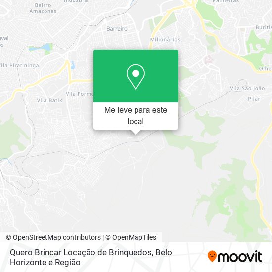 Quero Brincar Locação de Brinquedos mapa