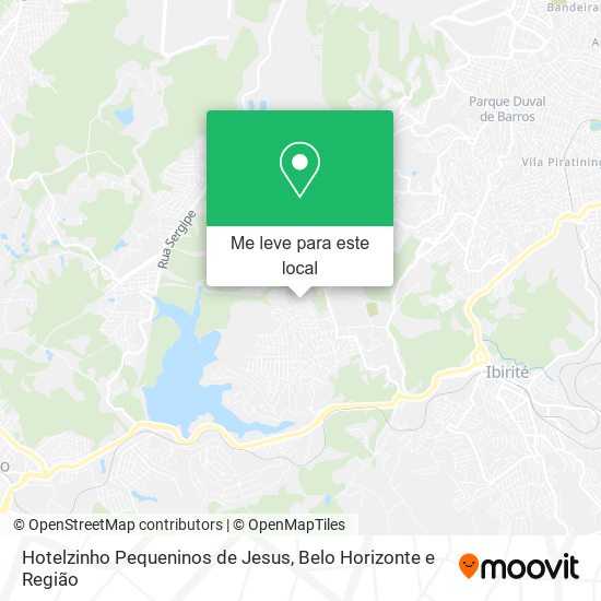 Hotelzinho Pequeninos de Jesus mapa