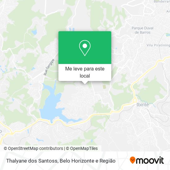 Thalyane dos Santoss mapa
