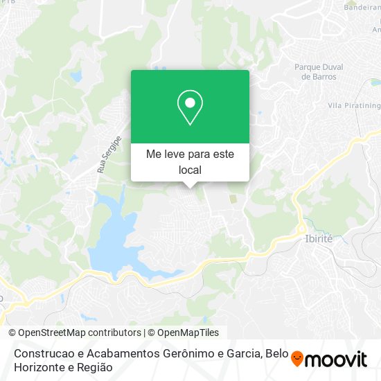 Construcao e Acabamentos Gerônimo e Garcia mapa