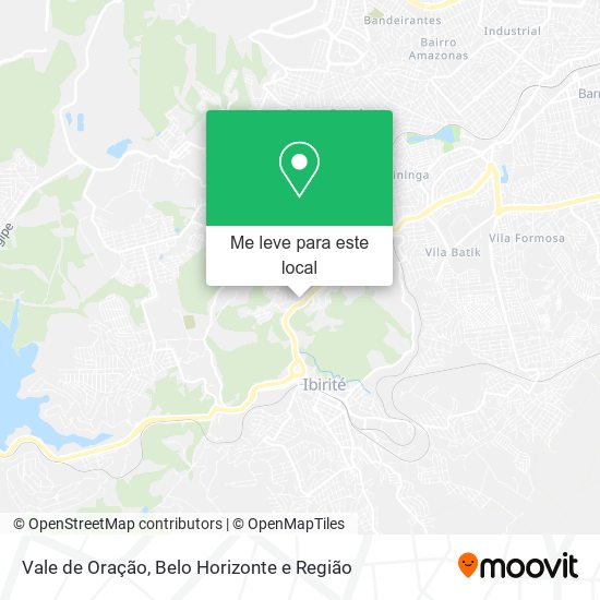 Vale de Oração mapa