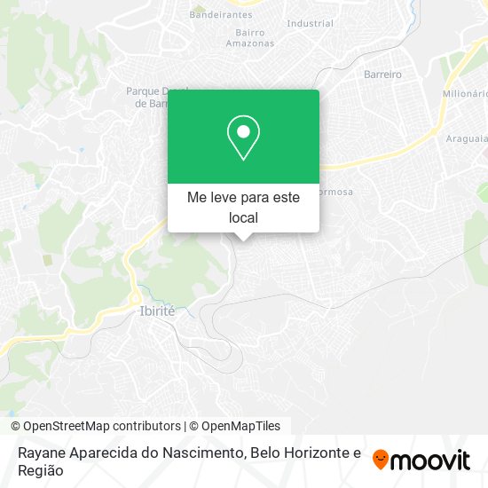 Rayane Aparecida do Nascimento mapa