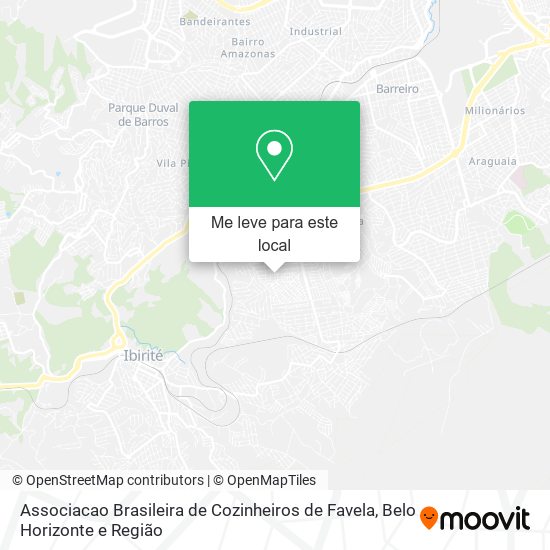 Associacao Brasileira de Cozinheiros de Favela mapa