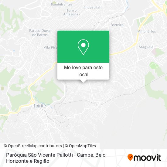 Paróquia São Vicente Pallotti - Cambé mapa