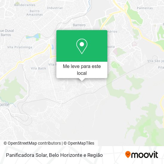 Panificadora Solar mapa