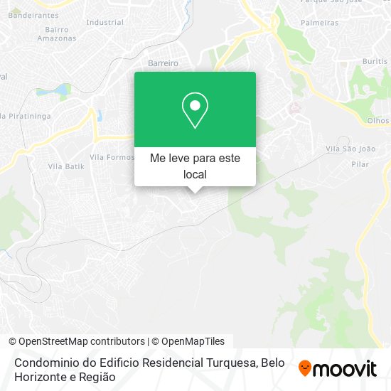 Condominio do Edificio Residencial Turquesa mapa