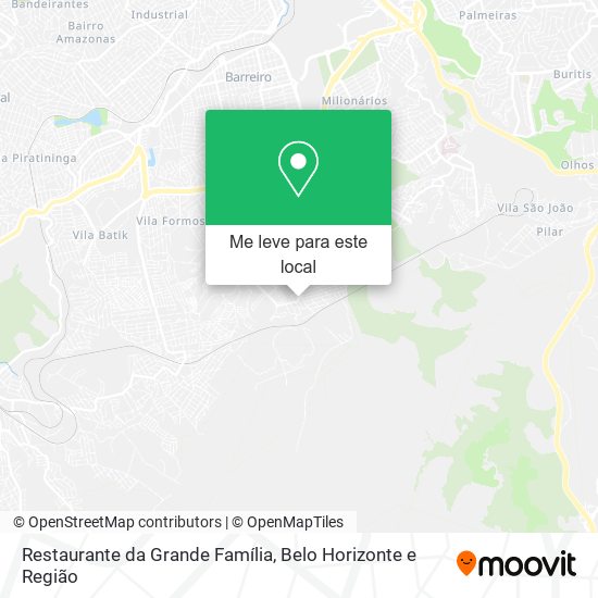 Restaurante da Grande Família mapa