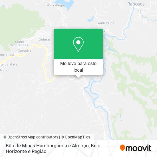 Bão de Minas Hamburgueria e Almoço mapa