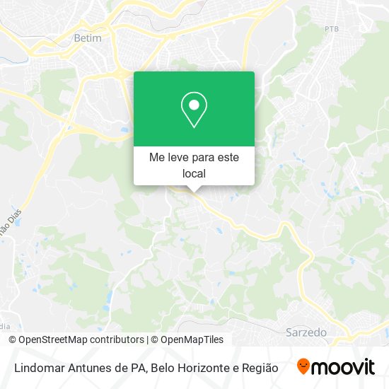 Lindomar Antunes de PA mapa