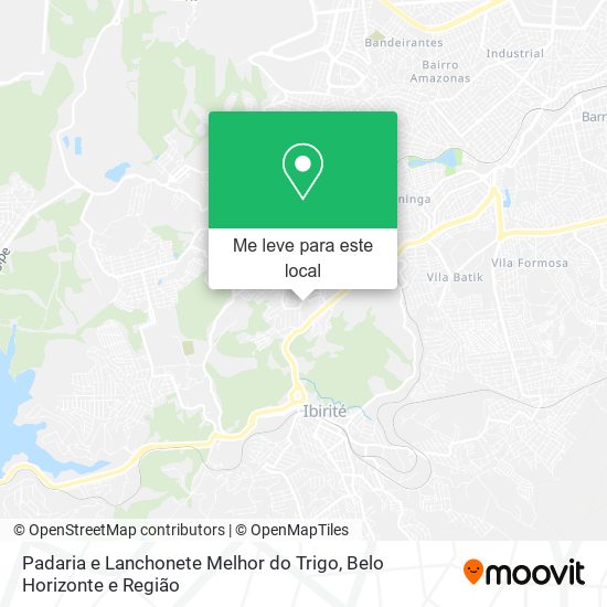 Padaria e Lanchonete Melhor do Trigo mapa