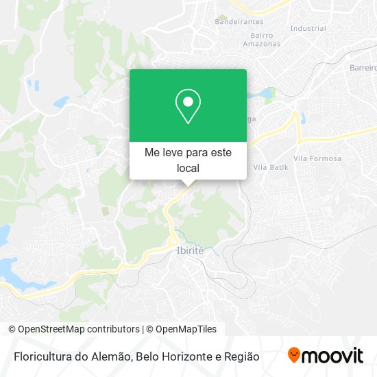 Floricultura do Alemão mapa