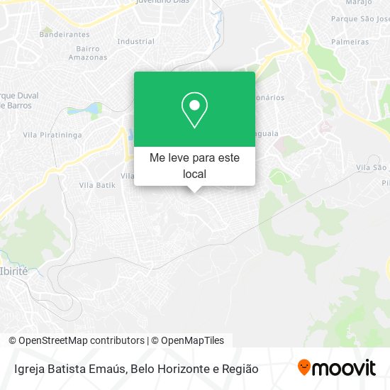 Igreja Batista Emaús mapa