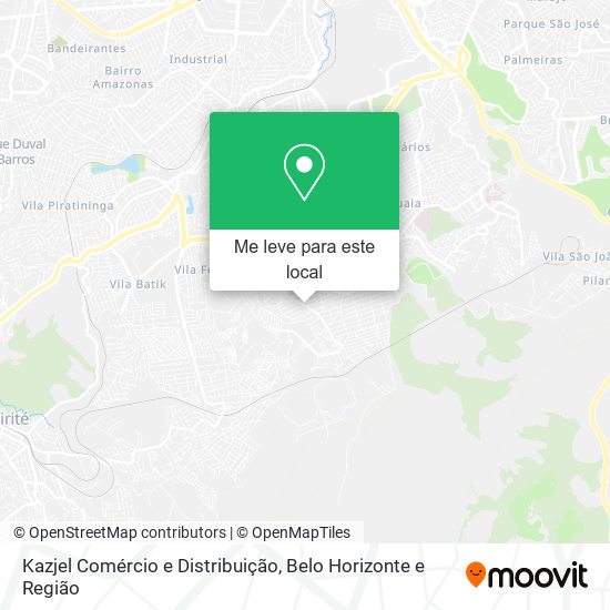 Kazjel Comércio e Distribuição mapa