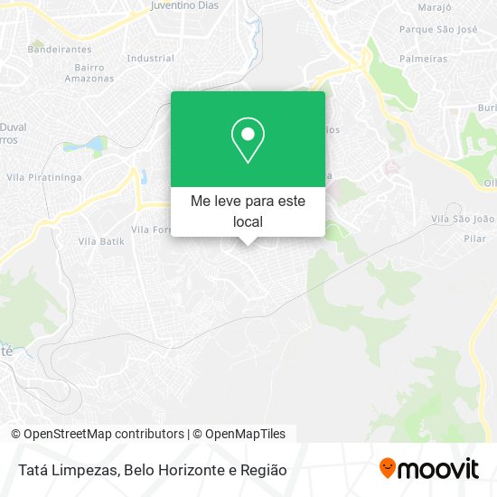 Tatá Limpezas mapa