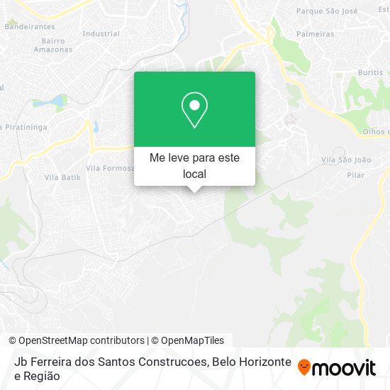 Jb Ferreira dos Santos Construcoes mapa