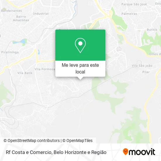 Rf Costa e Comercio mapa