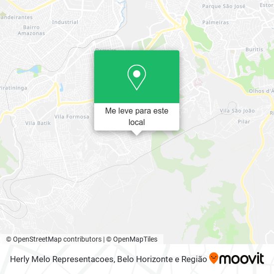 Herly Melo Representacoes mapa
