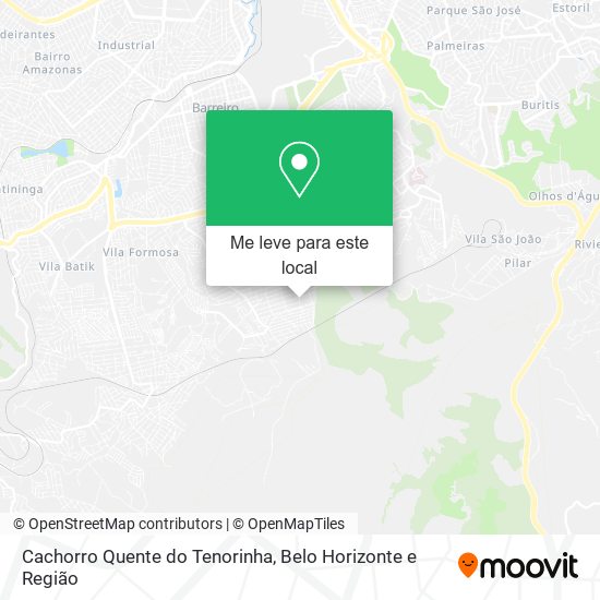 Cachorro Quente do Tenorinha mapa