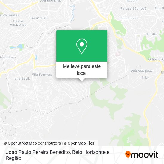 Joao Paulo Pereira Benedito mapa