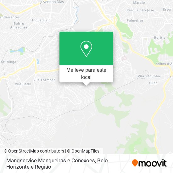 Mangservice Mangueiras e Conexoes mapa