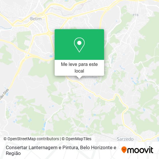 Consertar Lanternagem e Pintura mapa