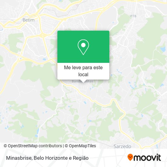 Minasbrise mapa