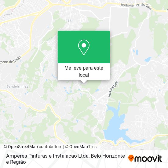 Amperes Pinturas e Instalacao Ltda mapa