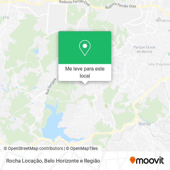 Rocha Locação mapa