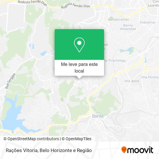 Rações Vitoria mapa