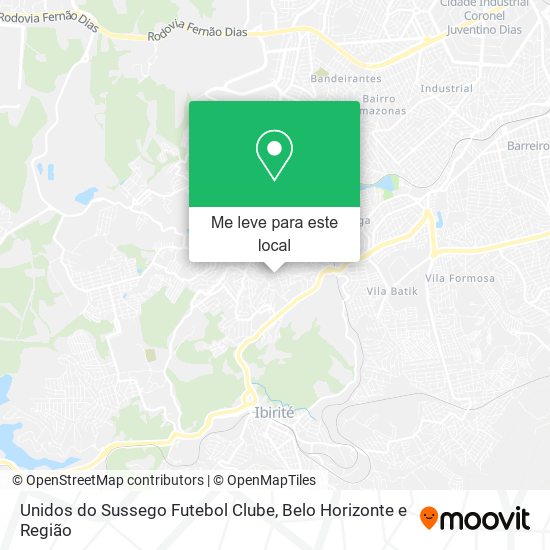 Unidos do Sussego Futebol Clube mapa