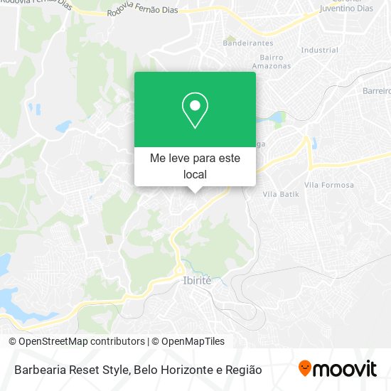 Barbearia Reset Style mapa