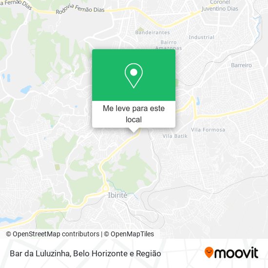 Bar da Luluzinha mapa