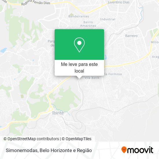 Simonemodas mapa