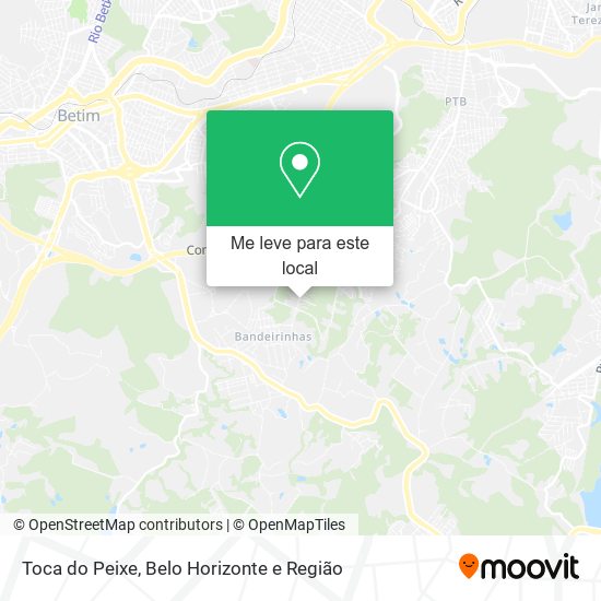Toca do Peixe mapa
