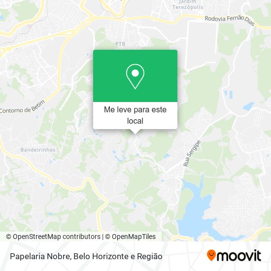 Papelaria Nobre mapa