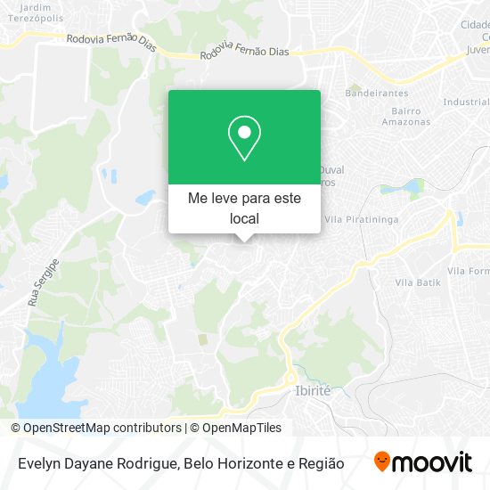 Evelyn Dayane Rodrigue mapa
