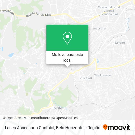 Lanes Assessoria Contabil mapa