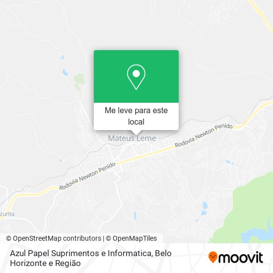 Azul Papel Suprimentos e Informatica mapa