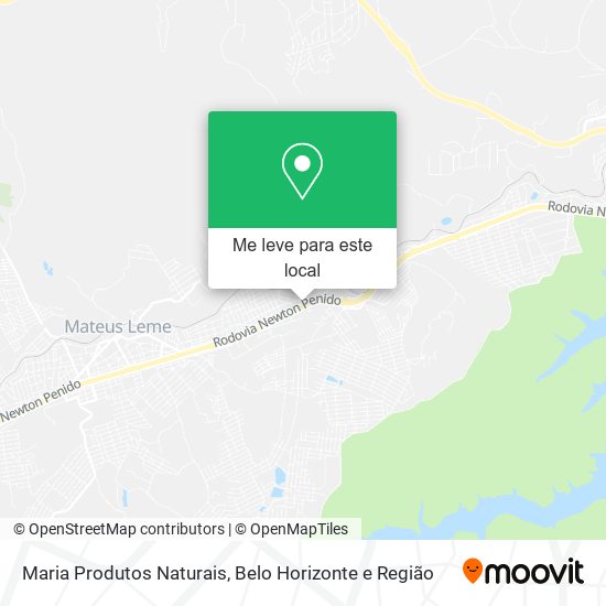 Maria Produtos Naturais mapa