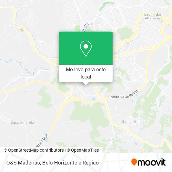 O&S Madeiras mapa