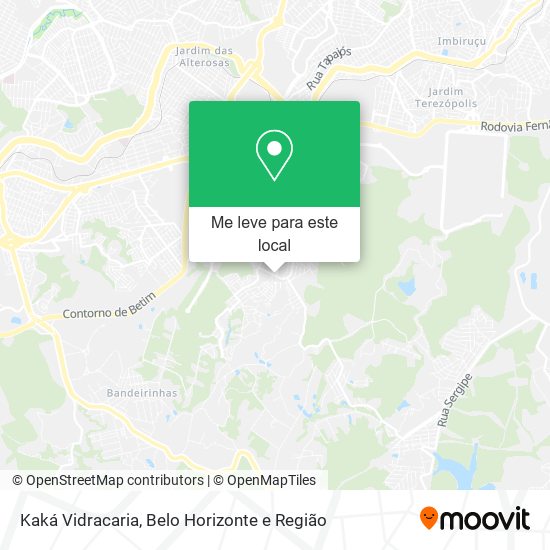 Kaká Vidracaria mapa