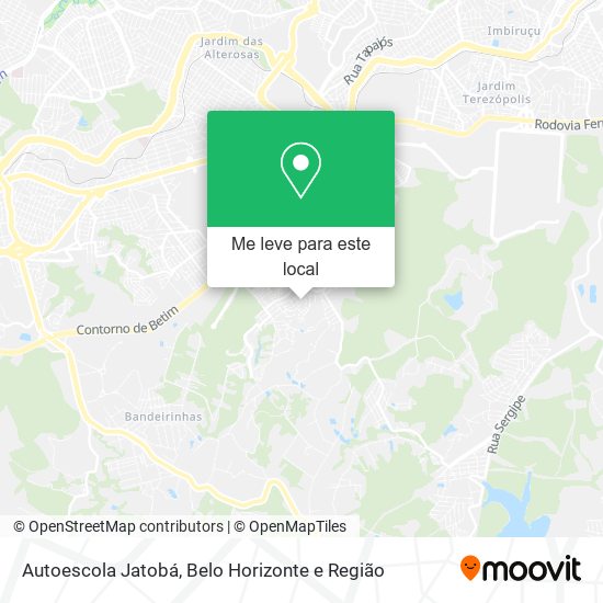 Autoescola Jatobá mapa