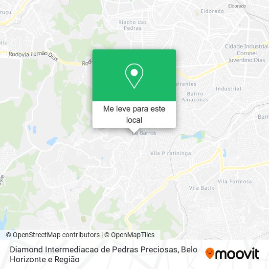 Diamond Intermediacao de Pedras Preciosas mapa