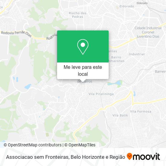 Associacao sem Fronteiras mapa